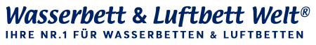Wasserbett und Luftbett Welt Logo
